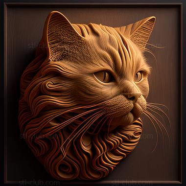 3D model st Manx cat (STL)